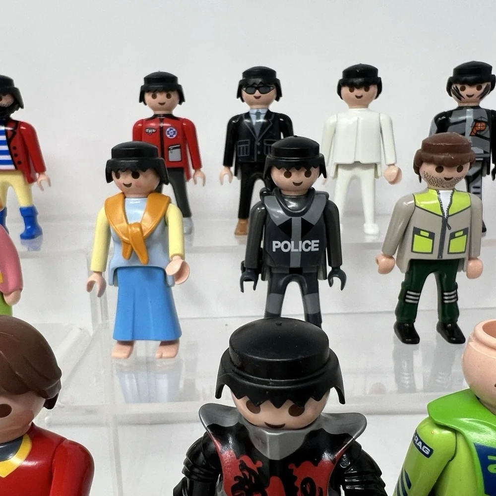 Playmobil Figures Pirate Cops Surfer Dragon Rider Horse People Kids Toy Set lot‎